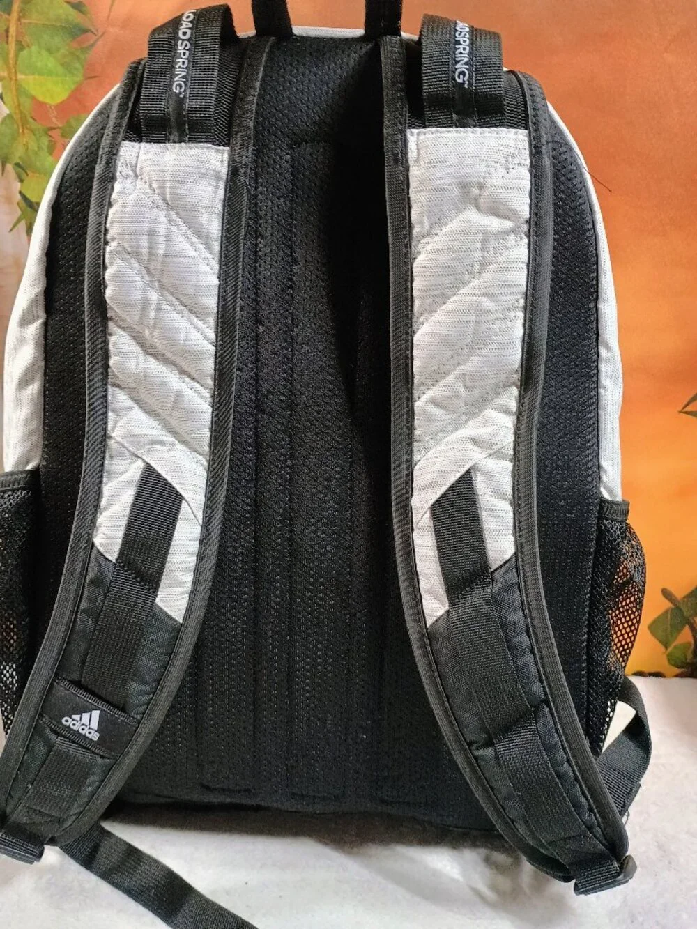 VGUC Adidas Heather Gray & Black Laptop School Backpack Travel Daypack
